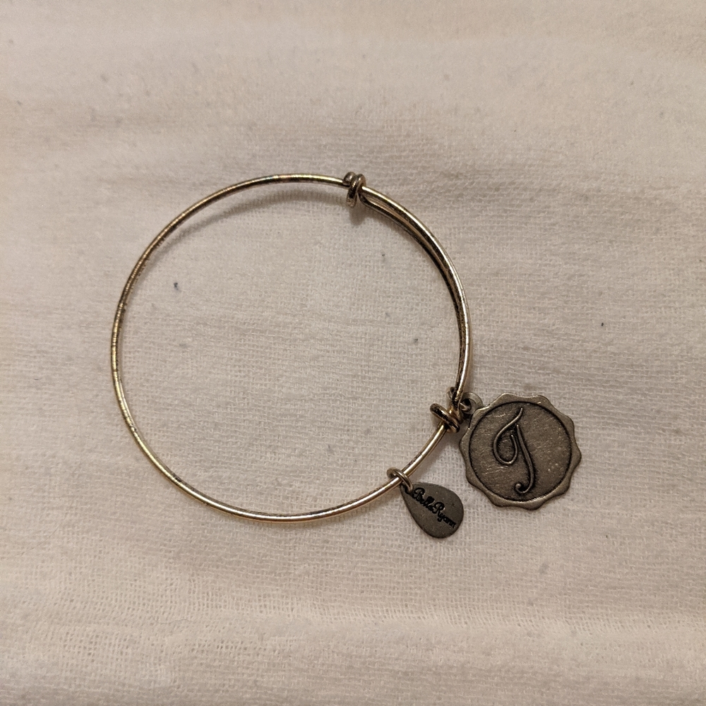 Silver "T" Bangle